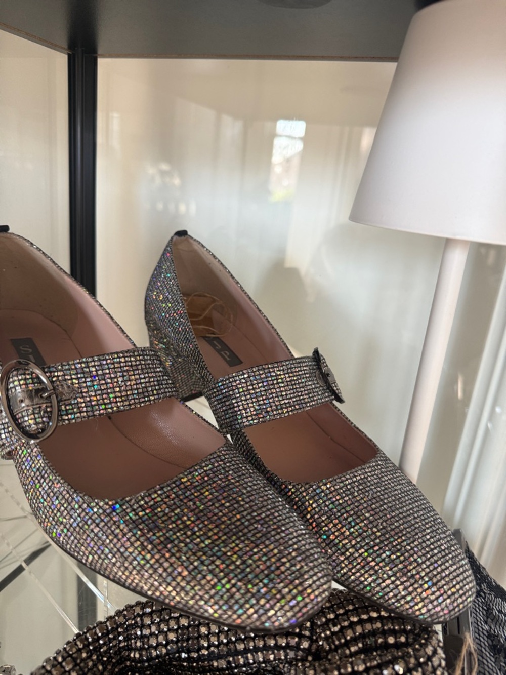 SJP by Sarah Jessica Parker Iridescent Glitter Mary Jane Pump - Picture 4 of 16